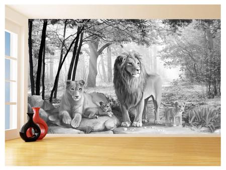 Papel De Parede 3D Animais Tigre Filhote Neve 3,5M Anm572 - Você Decora -  Papel de Parede - Magazine Luiza