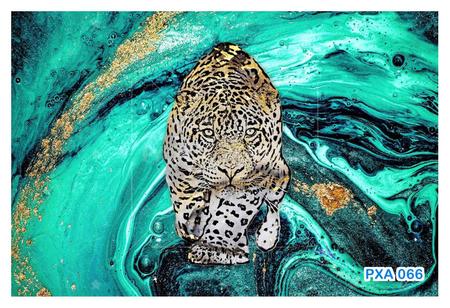 Pop arte hd impressão 3d ângulo tigre animais pintura a óleo sobre tela  moderna parede imagem