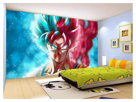 Papel De Parede 3D Dragon Ball Goku Vegeta Anime 3,5M Dbz62 - Você Decora -  Papel de Parede - Magazine Luiza