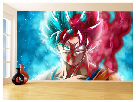 Papel De Parede 3D Dragon Ball Goku Vegeta Anime 3,5M Dbz15 - Você Decora -  Papel de Parede - Magazine Luiza