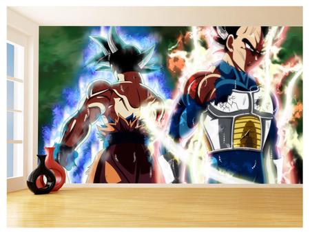 Papel De Parede 3D Dragon Ball Goku Vegeta Anime 3,5M Dbz15 - Você