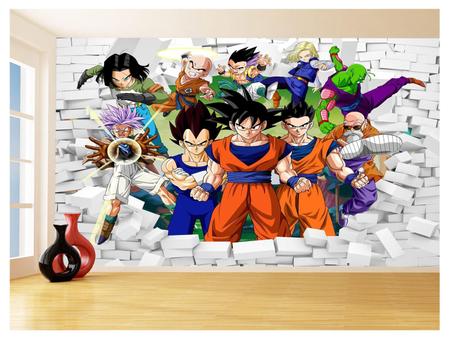 Papel De Parede Adesivo Autocolante Anime Mangá Dragon Ball Super