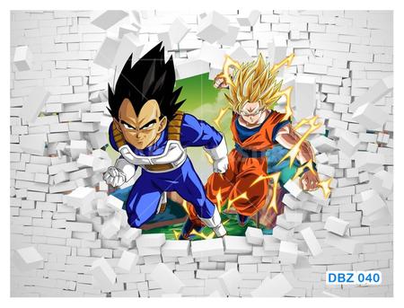 Adesivo de parede 3D Vegeta, Dragon Ball