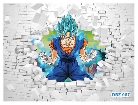 Adesivo de parede 3D Vegeta, Dragon Ball