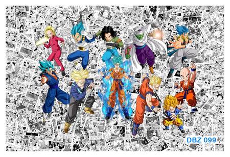 Papel De Parede 3D Dragon Ball Goku Vegeta Anime 3,5M Dbz15 - Você Decora -  Papel de Parede - Magazine Luiza