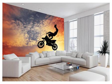 Imagem de Papel De Parede 3D Moto Cross Trilha Terra Mx 3,5M Bkm02