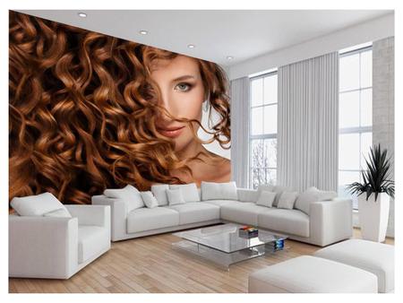 Papel de parede com foto 3D de salão de beleza feito sob medida