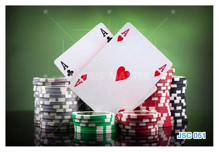 Papel De Parede 3D Salão De Jogos Cartas Poker 3,5M Jcs91 - Você