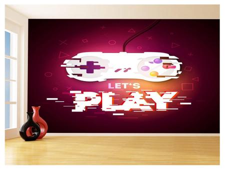 Papel De Parede 3D Salão De Jogos Controle Play 3,5M Jcs116 - Você Decora -  Papel de Parede - Magazine Luiza