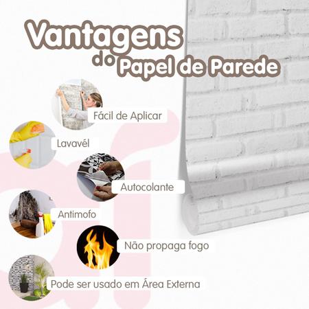 Imagem de Papel De Parede Adesivo Autocolante Madeira 3d Lavável Decorativo Quarto Sala Cozinha 10mx45cm