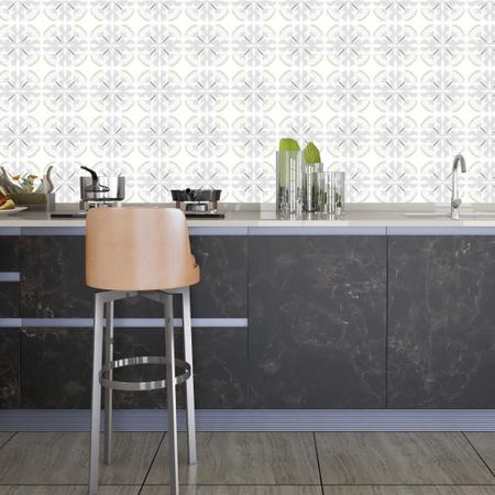 Imagem de Papel De Parede Adesivo azulejo ladrilho Cozinha rolo 1,5 METROS