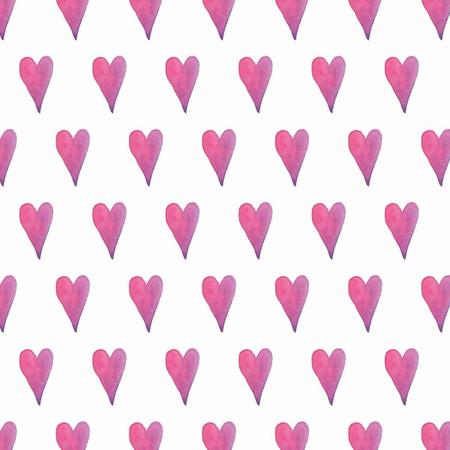 Papel De Parede Adesivo Corações Rosa Aquarelado 3M - Colai Imagem de Papel De Parede Adesivo Corações Rosa Aquarelado 3M