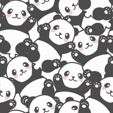 Papel De Parede Adesivo Desenho Panda Com Fundo Branco 12M - Colai - Papel  de Parede - Magazine Luiza
