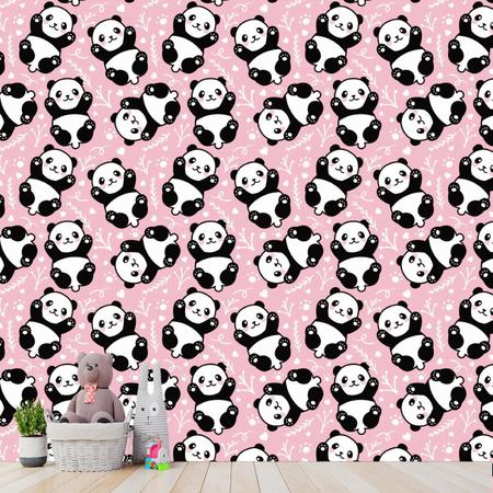 Panda bonito sobre desenho de parede