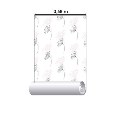 Papel de Parede Adesivo Floral N013090 Rolo 0,58x3M - Adesivo BR Imagem de Papel de Parede Adesivo Floral N013090 Rolo 0,58x3M