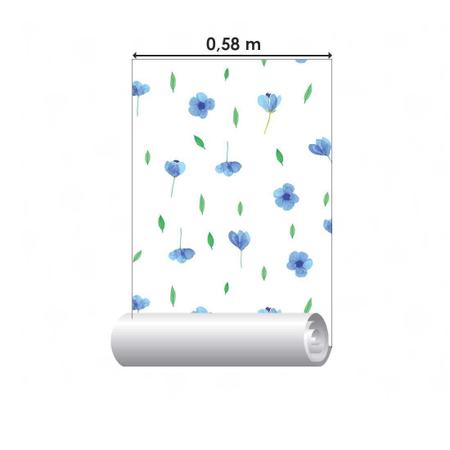 Papel de Parede Adesivo Folha Floral N02107 Rolo 0,58x2,5M - Adesivo BR Imagem de Papel de Parede Adesivo Folha Floral N02107 Rolo 0,58x2,5M
