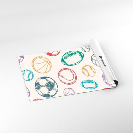 Papel De Parede Adesivo Infantil Bolas Esporte Colorido 2,80 - Plimshop Imagem de Papel De Parede Adesivo Infantil Bolas Esporte Colorido 2,80