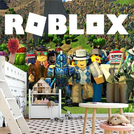 Adesivo + Aplique do Personagem e Nome no Tema Roblox