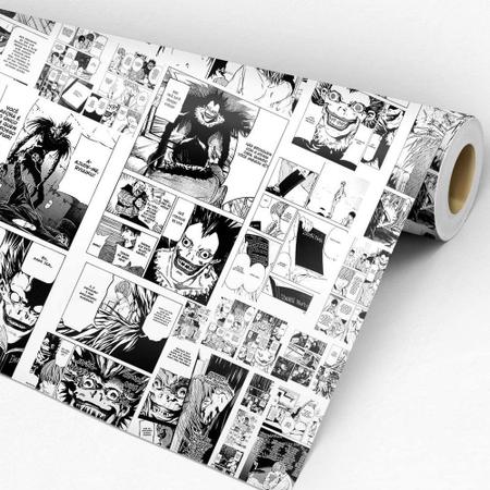 Papel De Parede Adesivo Lavável Quarto Mangá Naruto Anime