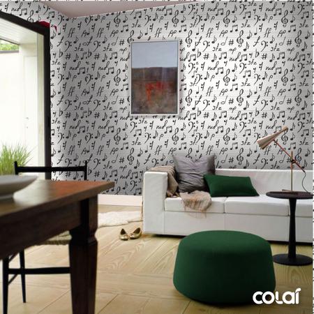 Papel de Parede Adesivo Lavável Bolas Cinzas 12m - Colaí Imagem de Papel de Parede Adesivo Lavável Bolas Cinzas 12m