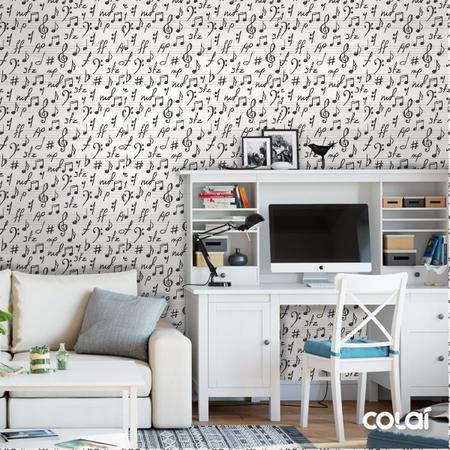 Papel de Parede Adesivo Lavável Bolas Cinzas 12m - Colaí Imagem de Papel de Parede Adesivo Lavável Bolas Cinzas 12m