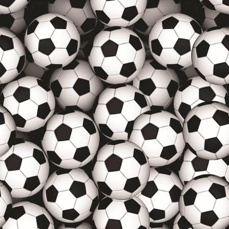 Papel De Parede Adesivo Lavável Bolas De Futebol 3D 15M - Colai Imagem de Papel De Parede Adesivo Lavável Bolas De Futebol 3D 15M