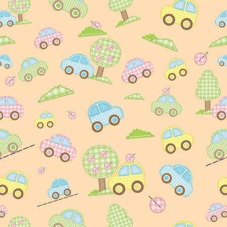 Papel De Parede Adesivo Lavável Carros E Árvores - Colai Imagem de Papel De Parede Adesivo Lavável Carros E Árvores