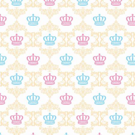 Papel De Parede Adesivo Lavável Coroas Coloridas 15M - Colai Imagem de Papel De Parede Adesivo Lavável Coroas Coloridas 15M