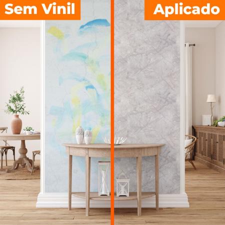 Papel de Parede Adesivo Lavável Xadrez Cinza Claro 18m