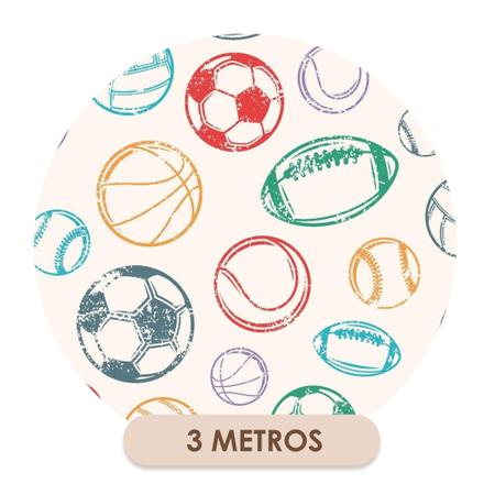 Papel De Parede Adesivo Lavável Infantil Bolas Coloridas Diversos Esportes - Deliquadros Imagem de Papel De Parede Adesivo Lavável Infantil Bolas Coloridas Diversos Esportes