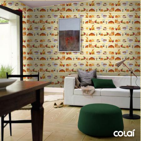 Papel de Parede Adesivo Lavável Mini Bolas Coloridas 18m - Colaí Imagem de Papel de Parede Adesivo Lavável Mini Bolas Coloridas 18m