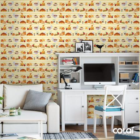 Papel de Parede Adesivo Lavável Mini Bolas Coloridas 18m - Colaí Imagem de Papel de Parede Adesivo Lavável Mini Bolas Coloridas 18m