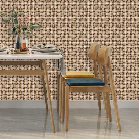 Papel de Parede Adesivo Lavável Decoração Pastilhas Azulejo Para Cozinha  Rosa Xadrez 3D - Pro Decor - Papel de Parede - Magazine Luiza