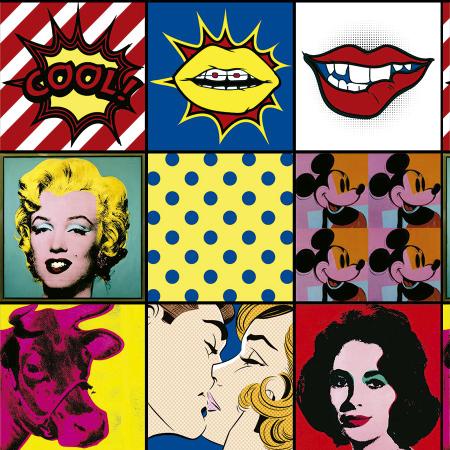 Papel de Parede Pop Art Desenho Retrô - Fran Adesivos de Parede