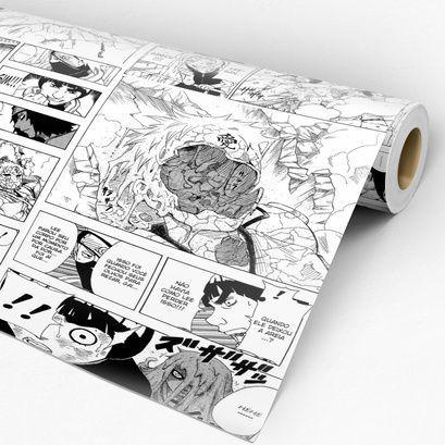 Papel de Parede Adesivo Akatsuki Naruto Nuvem - 3m x 0,48cm em