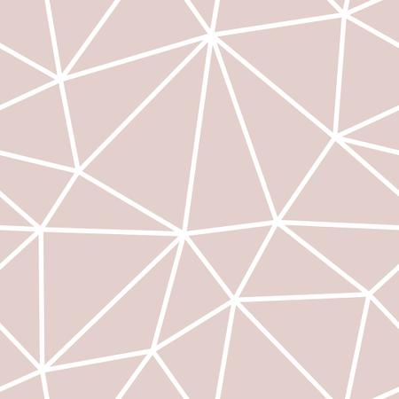 Imagem de Papel de Parede Adesivo Rosa Chá Fio Branco Triângulos  18m