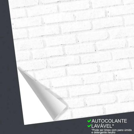 Papel De Parede Adesivo Tijolo Branco A Vista Tumblr Rolo 3D - Artetik  Digital - Papel de Parede - Magazine Luiza