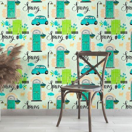 Papel de Parede Adesivo Vintage N013097 0,58x2,5M - Adesivo BR Imagem de Papel de Parede Adesivo Vintage N013097 0,58x2,5M
