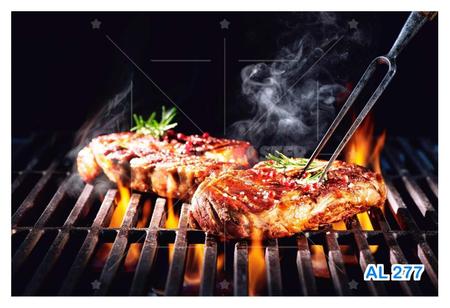 Papel De Parede Alimentos Carne Churrasco Fogo 3,5M Al277 - Você Decora Imagem de Papel De Parede Alimentos Carne Churrasco Fogo 3,5M Al277