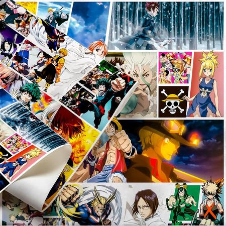 Papel de Parede Anime Manga Personagens One Piece Bleach Demon Slayer  Colorido - Papel de Parede Digital - Papel de Parede - Magazine Luiza