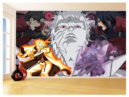 Papel De Parede Anime Naruto Mangá Desenho Art 3,5M Nrt25 - Você