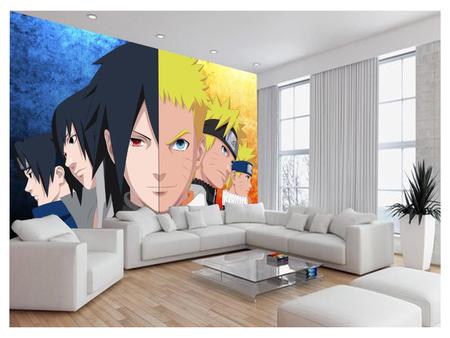 Papel De Parede Anime Naruto Mangá Desenho Art 3,5M Nrt07 no Shoptime