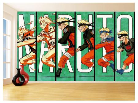 Papel De Parede Anime Naruto Mangá Desenho Art 3,5M Nrt08 - Você