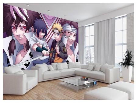 Papel De Parede Anime Naruto Mangá Desenho Art 3,5M Nrt22 na