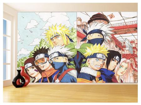 Papel De Parede Anime Naruto Mangá Desenho Art 3,5M Nrt25 - Você