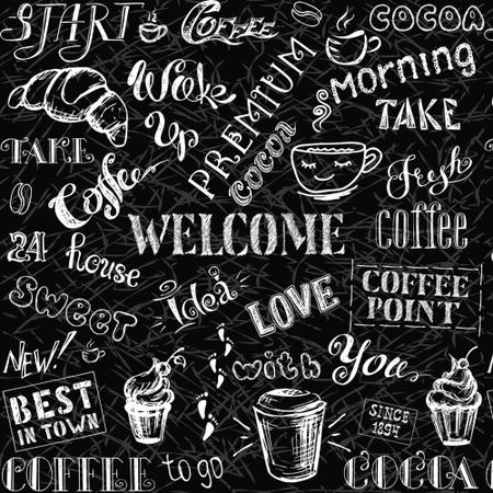 Imagem de Papel de Parede Autocolante Casual Welcome Coffee 310x58cm