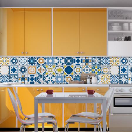 Imagem de Papel de Parede Cozinha Azulejo Renascença Rolo 57x270cm