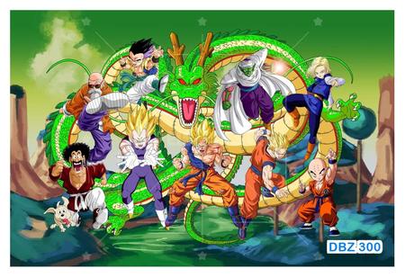Papel De Parede 3D Dragon Ball Goku Vegeta Anime 3,5M Dbz15 - Você