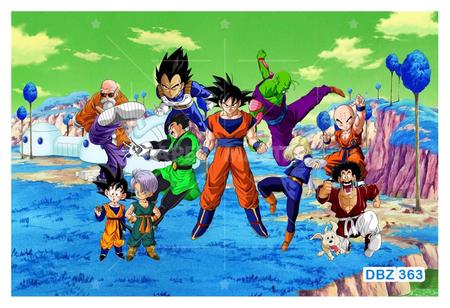 Papel De Parede 3D Dragon Ball Goku Vegeta Anime 3,5M Dbz15 - Você