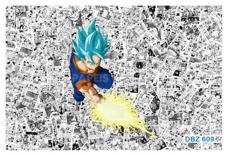 Autocolante de parede 3D Super Goku Saiyan